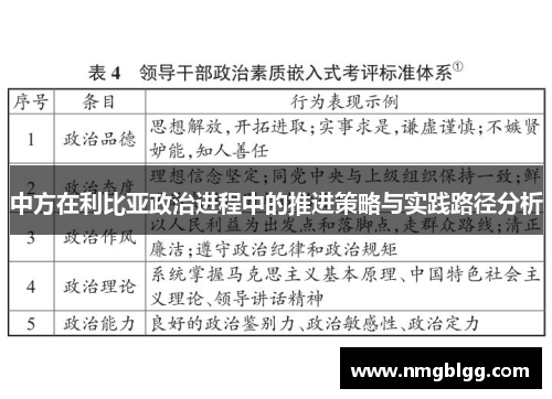 中方在利比亚政治进程中的推进策略与实践路径分析